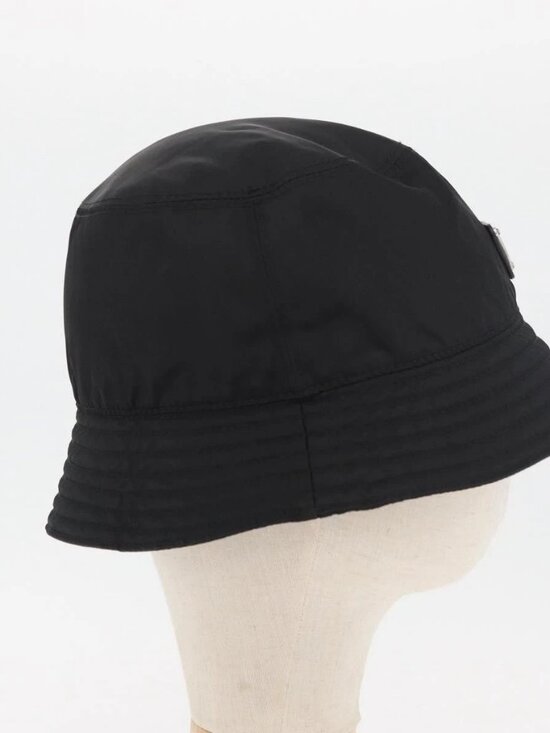 PRADA Hat Nylon M Black Auth 181375M main image 7